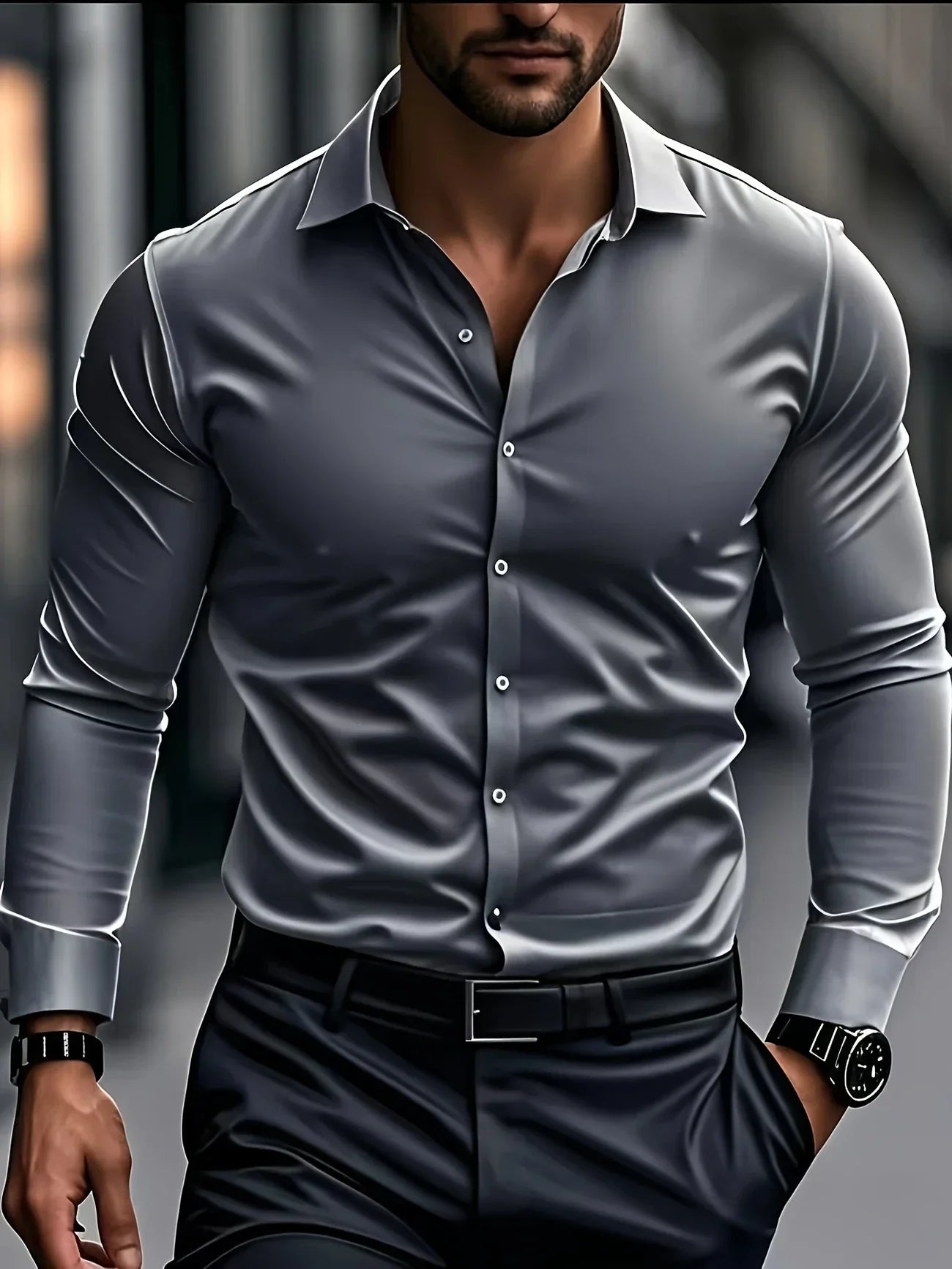 Willem™ | Elegante Overhemd Met Lange Mouwen