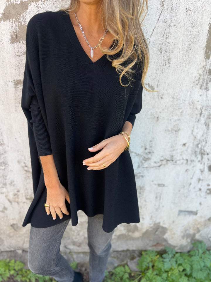 Elisabeth™|Trui met Oversized V-hals