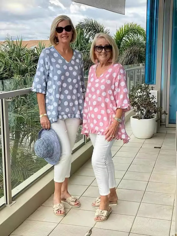 Eline™ | Stijlvolle V-hals Blouse