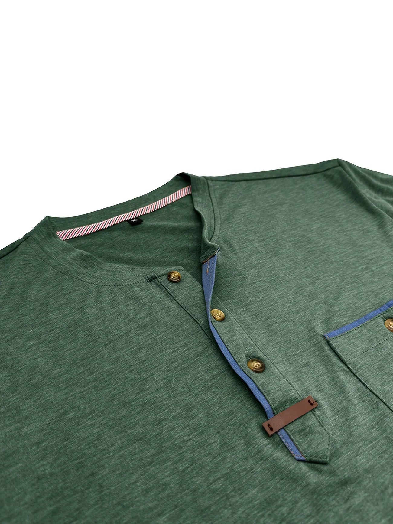 Roel™ | Elegant Ronde Hals T-shirt Met Zak