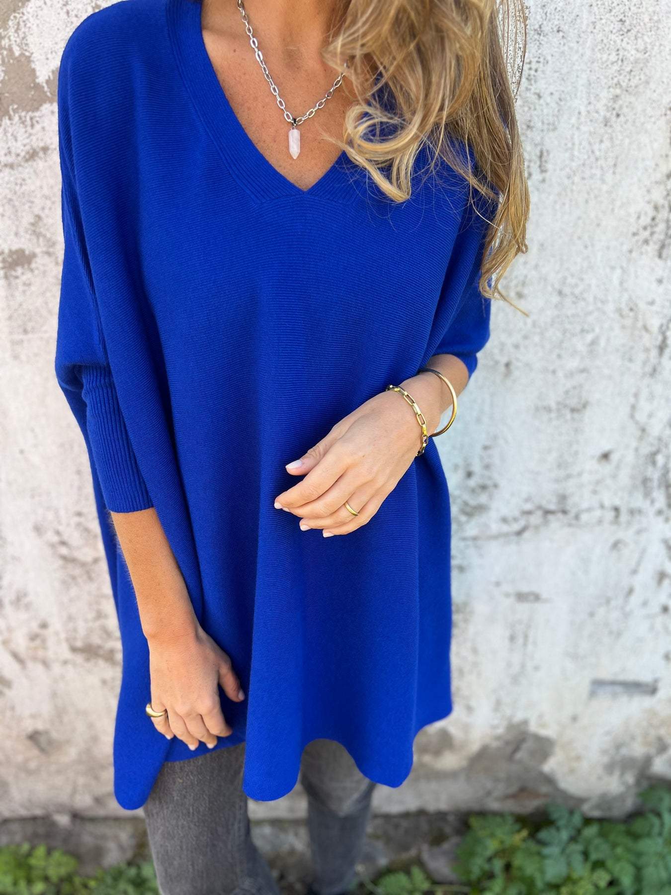 Elisabeth™|Trui met Oversized V-hals