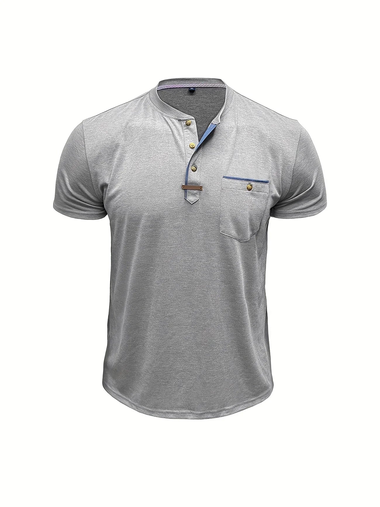 Roel™ | Elegant Ronde Hals T-shirt Met Zak