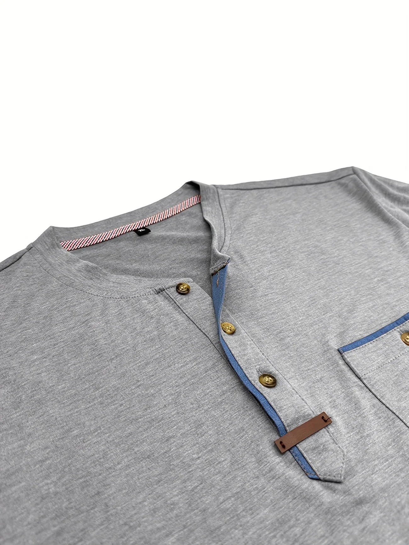 Roel™ | Elegant Ronde Hals T-shirt Met Zak