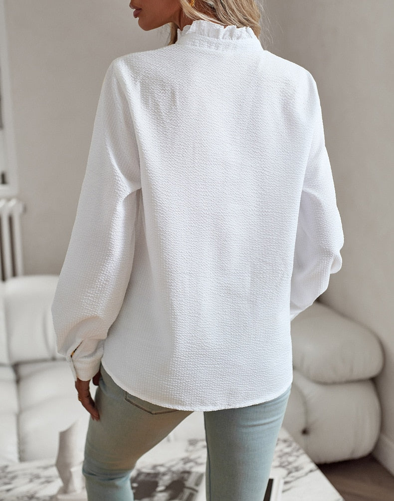 Babs™ | Elegante Polo Blouse