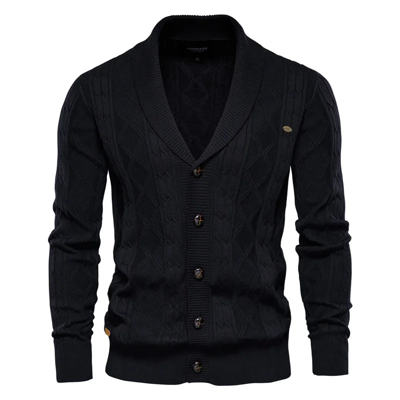 Huberd | Heren Cardigan met Knoopsluiting