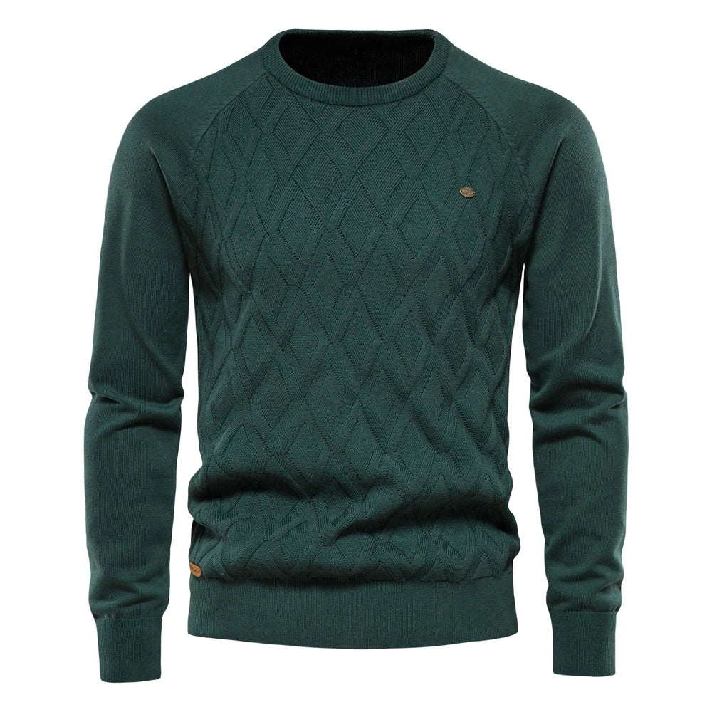 Huberd | Herenpullover met Ruitpatroon