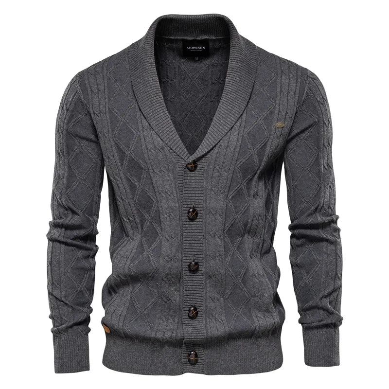 Huberd | Heren Cardigan met Knoopsluiting