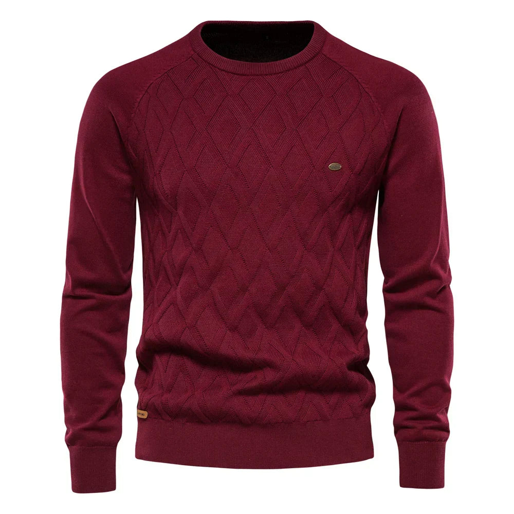 Huberd | Herenpullover met Ruitpatroon
