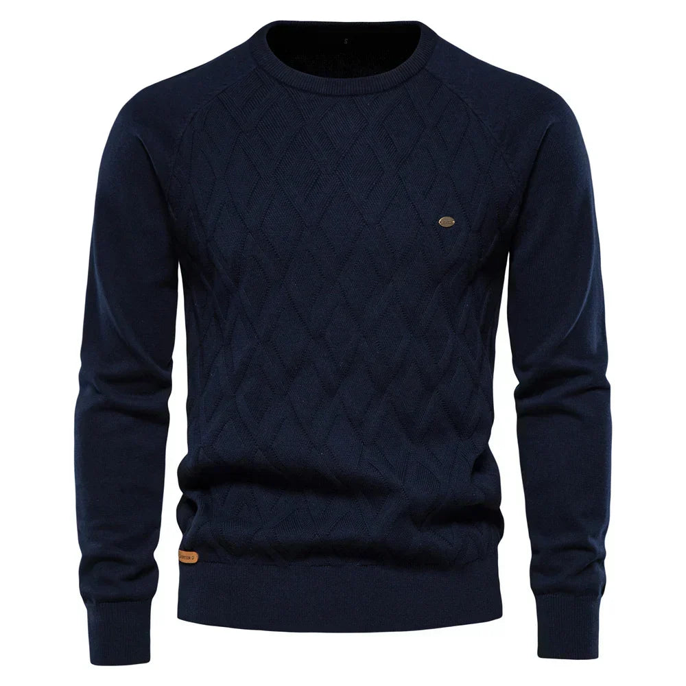 Huberd | Herenpullover met Ruitpatroon