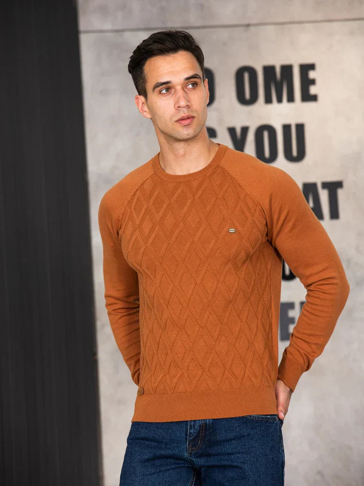 Huberd | Herenpullover met Ruitpatroon