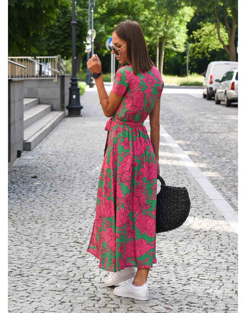 Saskia™ | Elegante V-hals Jurk
