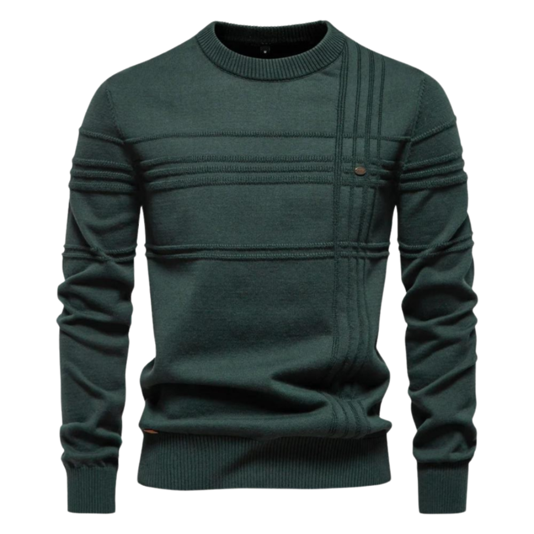 Huberd | Stijlvolle herenpullover met ruitdesign