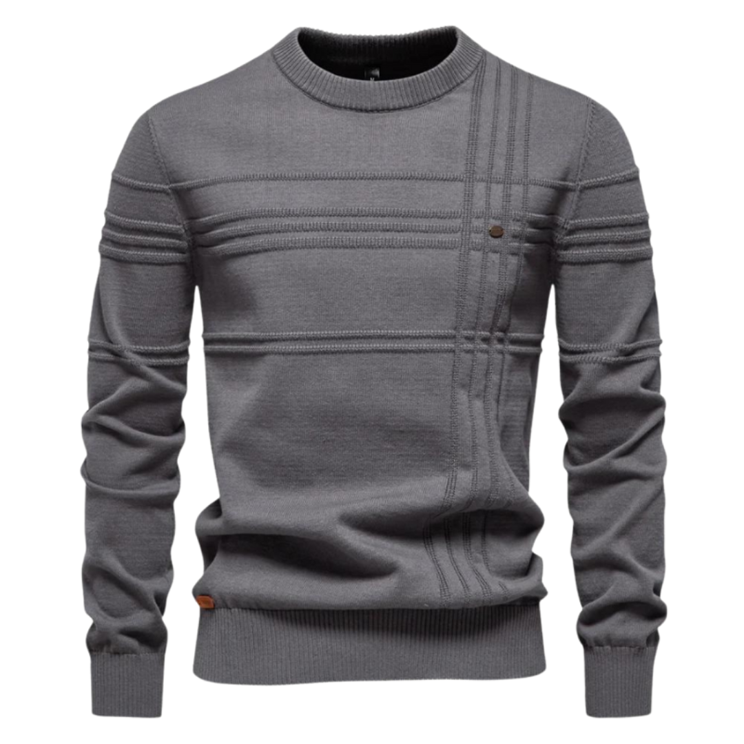 Huberd | Stijlvolle herenpullover met ruitdesign