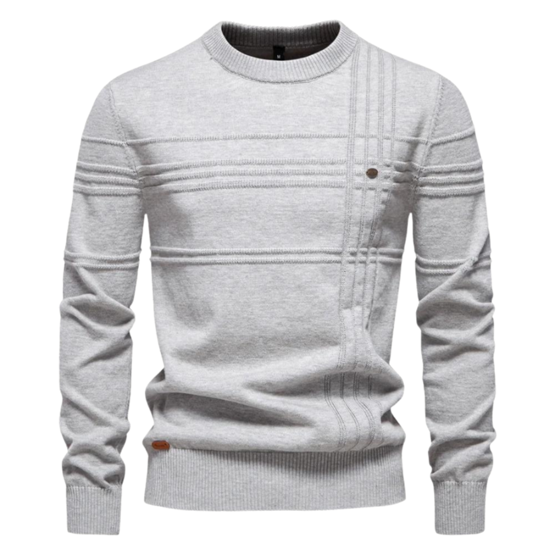 Huberd | Stijlvolle herenpullover met ruitdesign