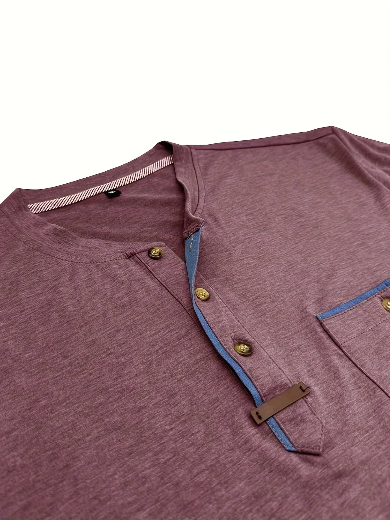 Roel™ | Elegant Ronde Hals T-shirt Met Zak