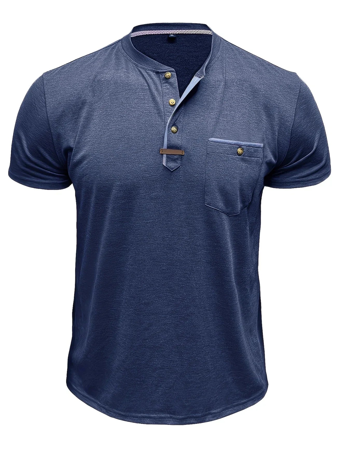 Roel™ | Elegant Ronde Hals T-shirt Met Zak