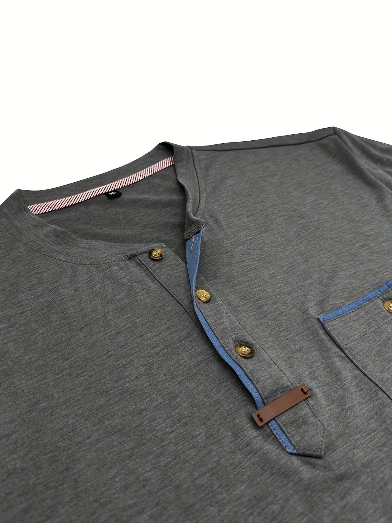Roel™ | Elegant Ronde Hals T-shirt Met Zak