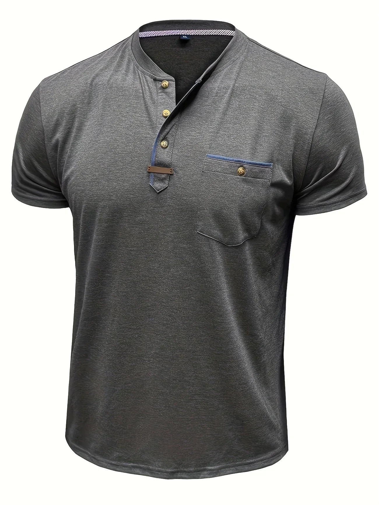 Roel™ | Elegant Ronde Hals T-shirt Met Zak