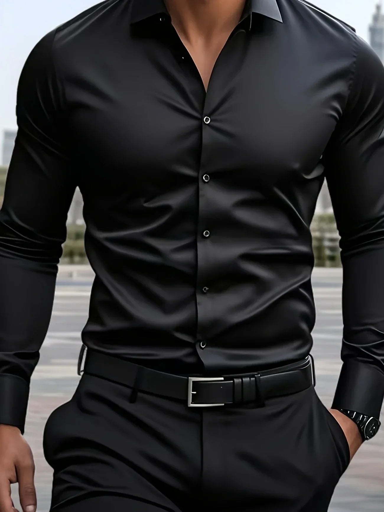 Willem™ | Elegante Overhemd Met Lange Mouwen