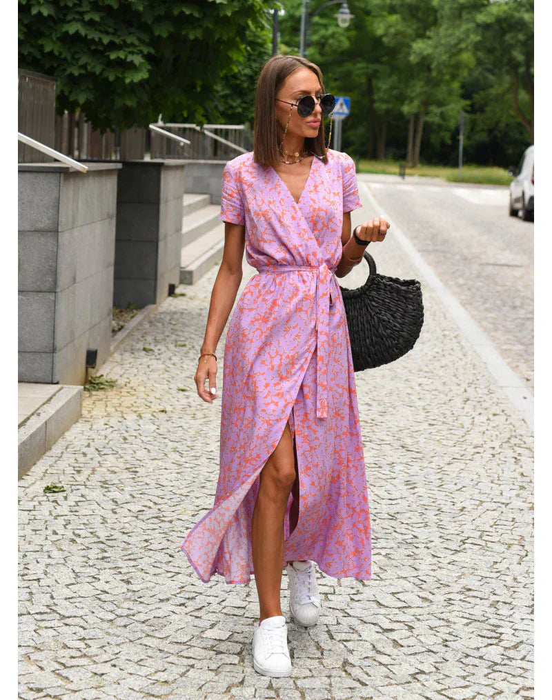 Saskia™ | Elegante V-hals Jurk