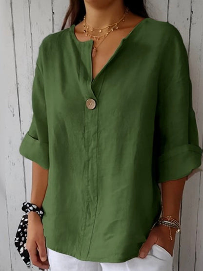 Saar™|Casual Blouse met V-hals