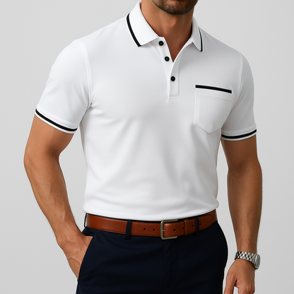 Jasper™ | Slim-Fit Polo Met Korte Mouwen
