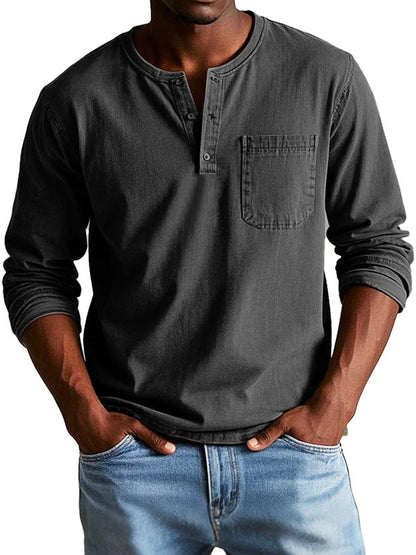 Richard™ |Vintage Shirt met Lange Mouwen