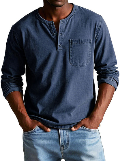 Richard™ |Vintage Shirt met Lange Mouwen