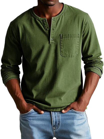 Richard™ |Vintage Shirt met Lange Mouwen