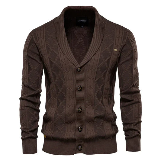 Huberd | Heren Cardigan met Knoopsluiting