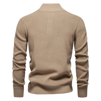 Huberd | Herenpullover met knoopdesign