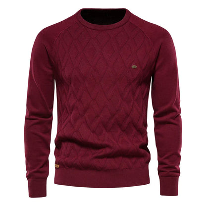 Huberd | Herenpullover met Ruitpatroon