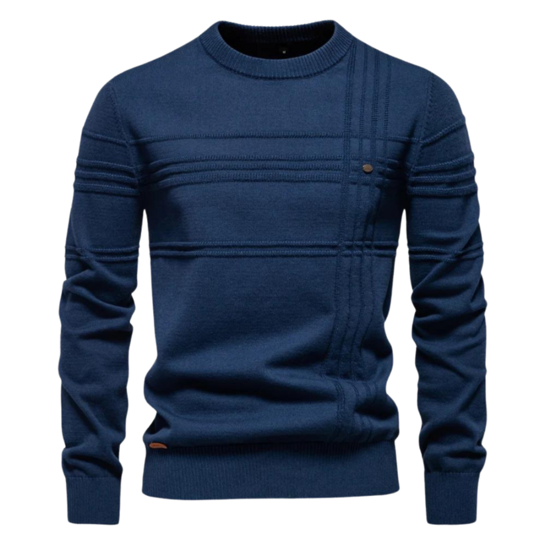 Huberd | Stijlvolle herenpullover met ruitdesign