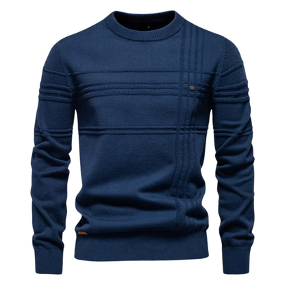 Huberd | Stijlvolle herenpullover met ruitdesign