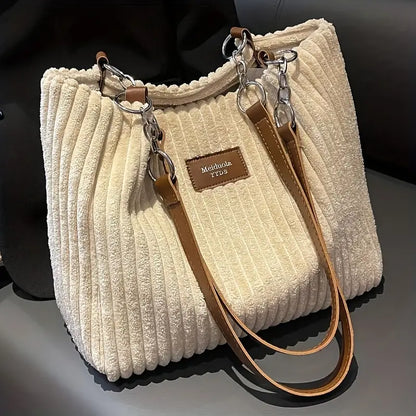 Pleun™ |Stijlvolle Corduroy draagtas